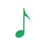 Green Eighth Note