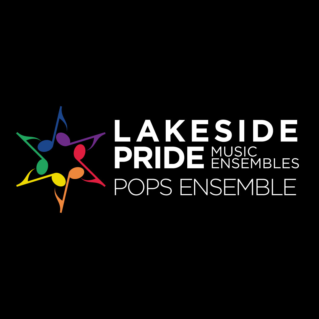 Lakeside Pride Music Ensembles Pop Ensemble logo with six eighth notes forming a star.